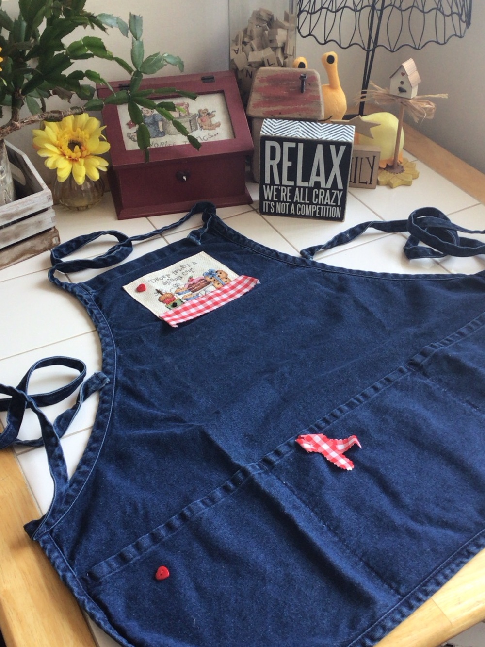 ‘Never Trust a Skinny Cook’ Denim Apron